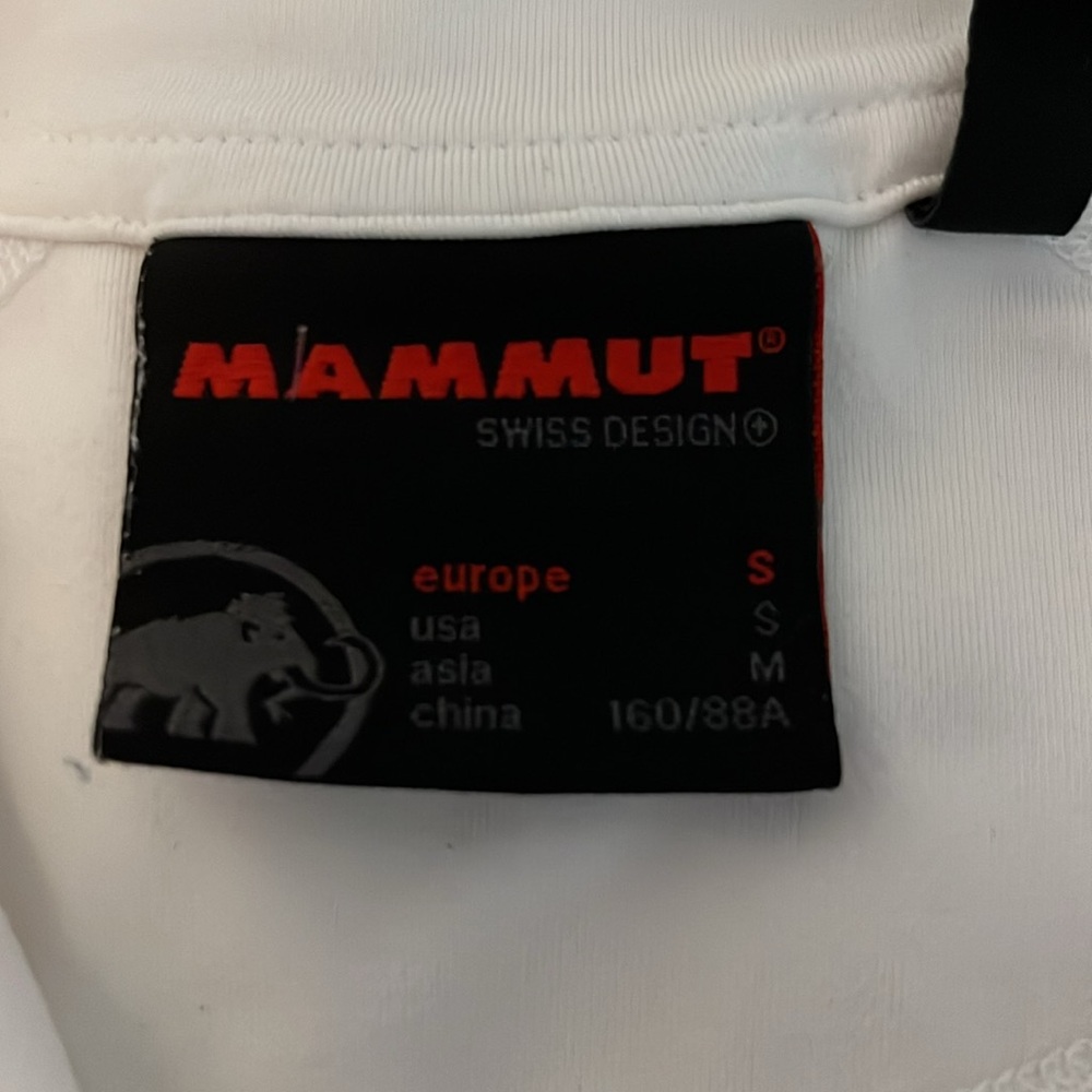 Mammut women’s small white quarter zip stretchy sweatshirt - Picture 7 of 10